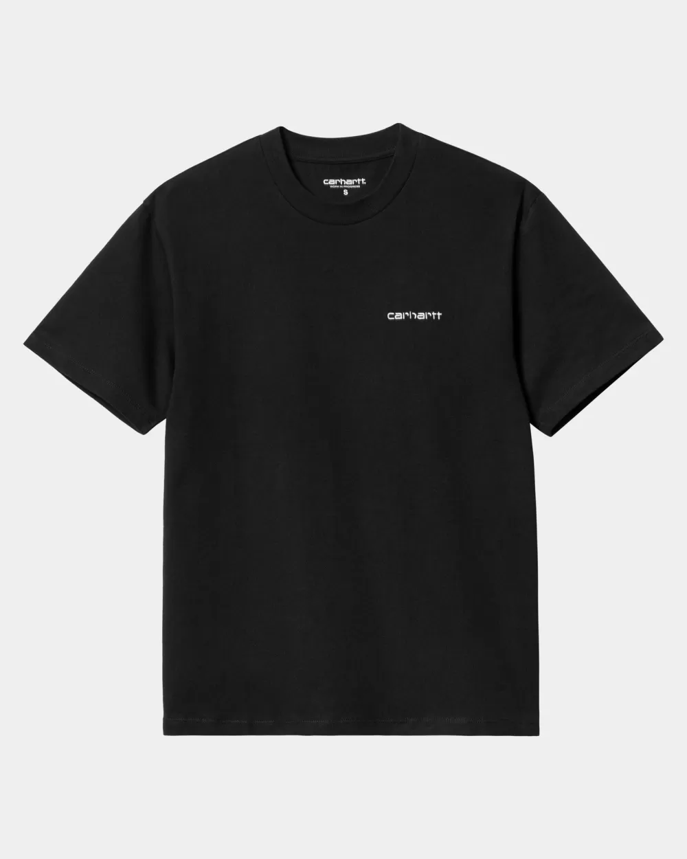 Kvinder Carhartt WIP T-Shirt Med Tekstbroderi Til Kvinder | Sort